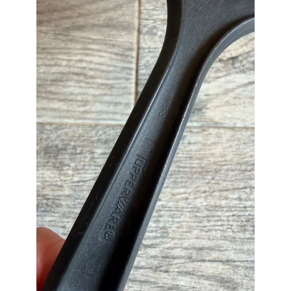 Tupperware Slotted Turner Spatula 1813 Black Nylon Kitchen Utensil Vintage